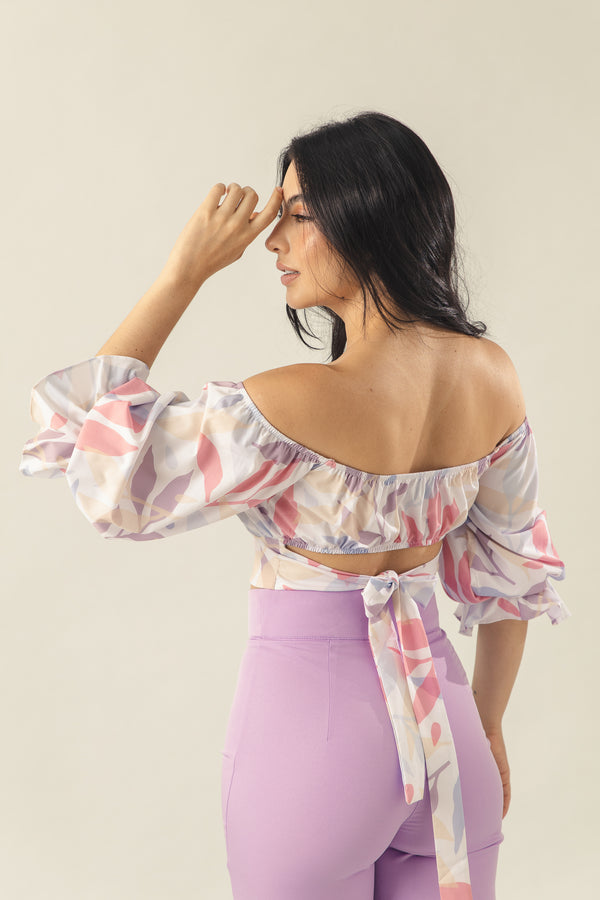 Blusa con moño online adelante