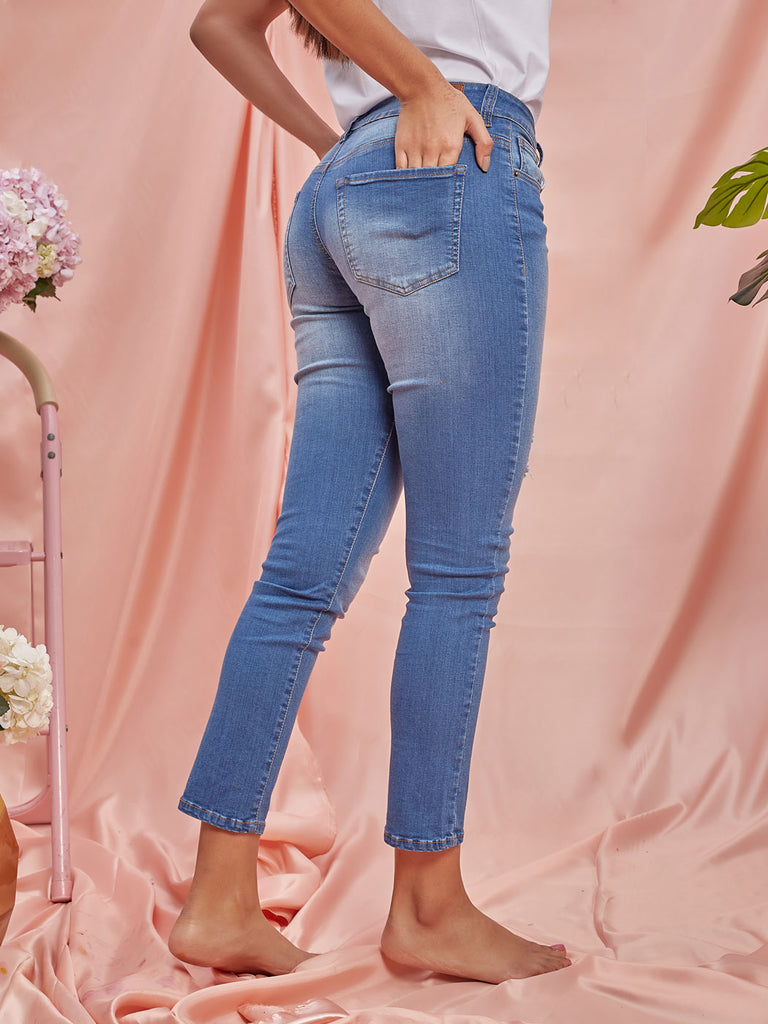 JEAN SKINNY DESGASTES